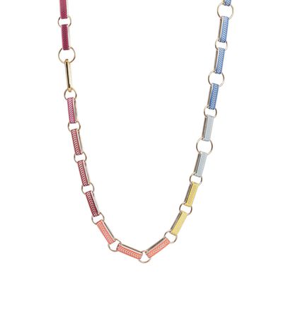 Alice Cicollini Silver Tile Paper Clip chain