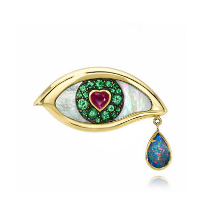 Rachel Quinn x Gemfields Lover’s Eye Brooch