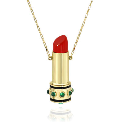 Rachel Quinn x Gemfields Lipstick Pendant